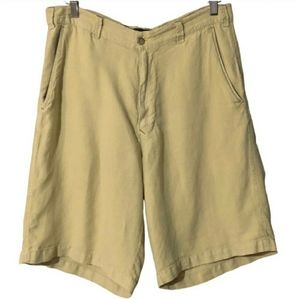 TOMMY BAHAMA Linen Blend 10” Shorts EUC!
